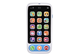 Brinquedo Educativo De Celular Infantil Com Música Aprendizagem Inglês Presente Azul