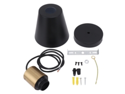 Rebe-lámpara Colgante Industrial De Metal Negro, Moderna Nórdica, Fixture De Luz Colgante Para Bombilla E26/e27, 85-265v
