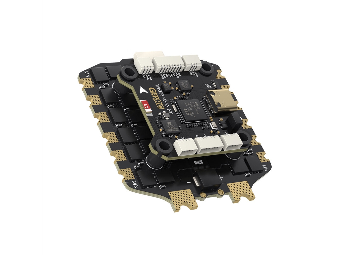 Controlador De Vuelo H743 80a Stack30.530.5mm Geprc Taker H743 Bt 3-6s 80a Stack Bec 5v 12v H80_bls 4in1 Esc Drones Fpv
