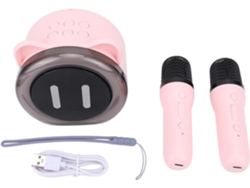 Mini Máquina De Karaoke Portátil: Sonido Claro Y Estable Con Micrófonos Duales Para Fiestas En Casa.