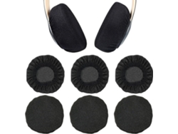 Protectores de orejas elásticos negros, lavables y resistentes al sudor. ZYBLSSBB