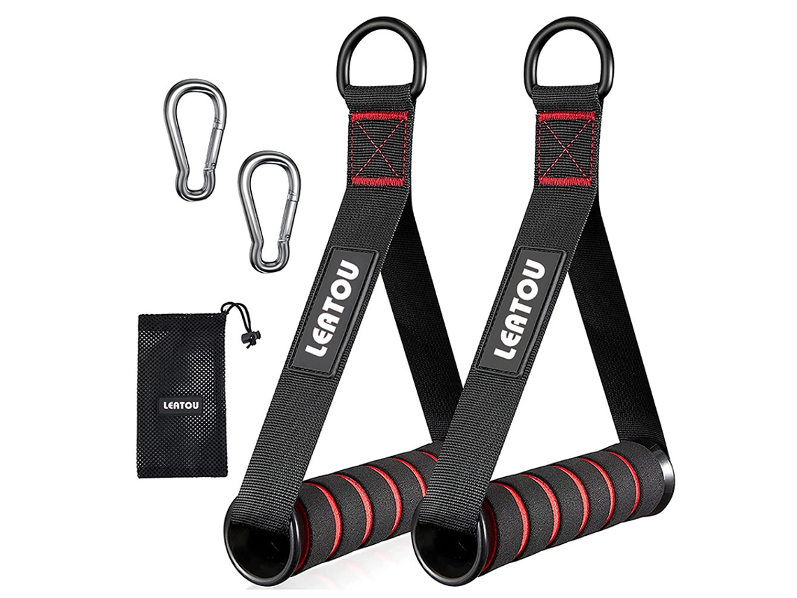 Un juego de barras metálicas con anillas y ganchos, ideal para yoga y ejercicio físico. Mdug