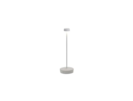 Lámpara de mesa LED Swap Pro White recargable y regulable ZAFFERANO