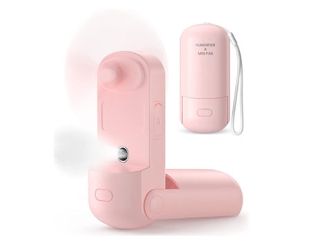 Ventilador de Mano Portátil ENZON 3-1 ENZON 3 Velocidades Rosa