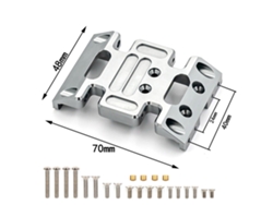 Placa Deslizante Central Chasis Aluminio Para Coche Rc Crawler 1/10 Axial Scx10 90021 90022 90028 Piezas