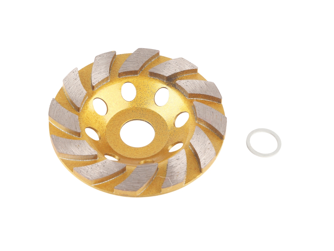 Disco de desbaste diamantado incisivo de 8 furos, roda de desbaste de 100 mm para polimento de granito e mármore.