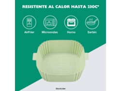 Juego de bandejas de silicona para freidora de aire - 6 unidades