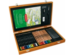 Lápices de Color DERWENT Caja de Madera (35 Colores)