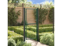 Puerta de valla de acero verde de 100 x 200 cm, DKD HOME DECOR