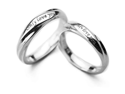 Anillos De Pareja De Plata Esterlina S925 Para Boda Y Compromiso Con Diseño Minimalista