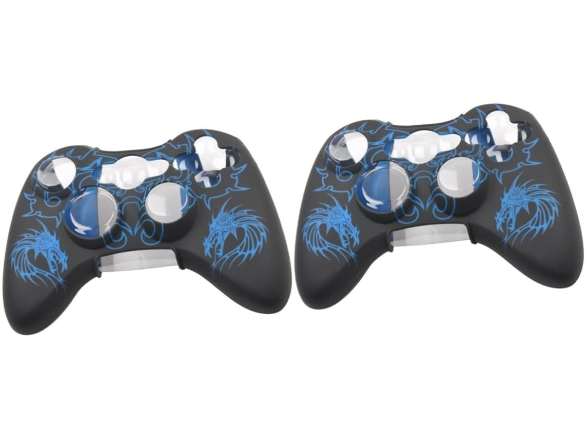 Funda De Silicona Azul De 2 Piezas Para Mando, Antiarañazos, Diseño Práctico Y Antideslizante.