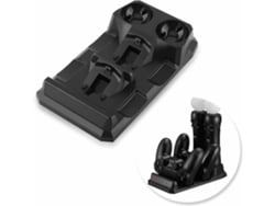 4 en 1 para Ps Move / Ps4 Gamepad Base de carga rápida alimentada por USB con organizador de indicador de estado de carga YIZHOOD