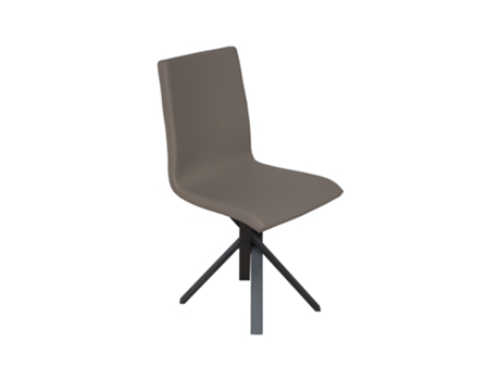 Silla Aury Tórtola 52 con patas Antracita