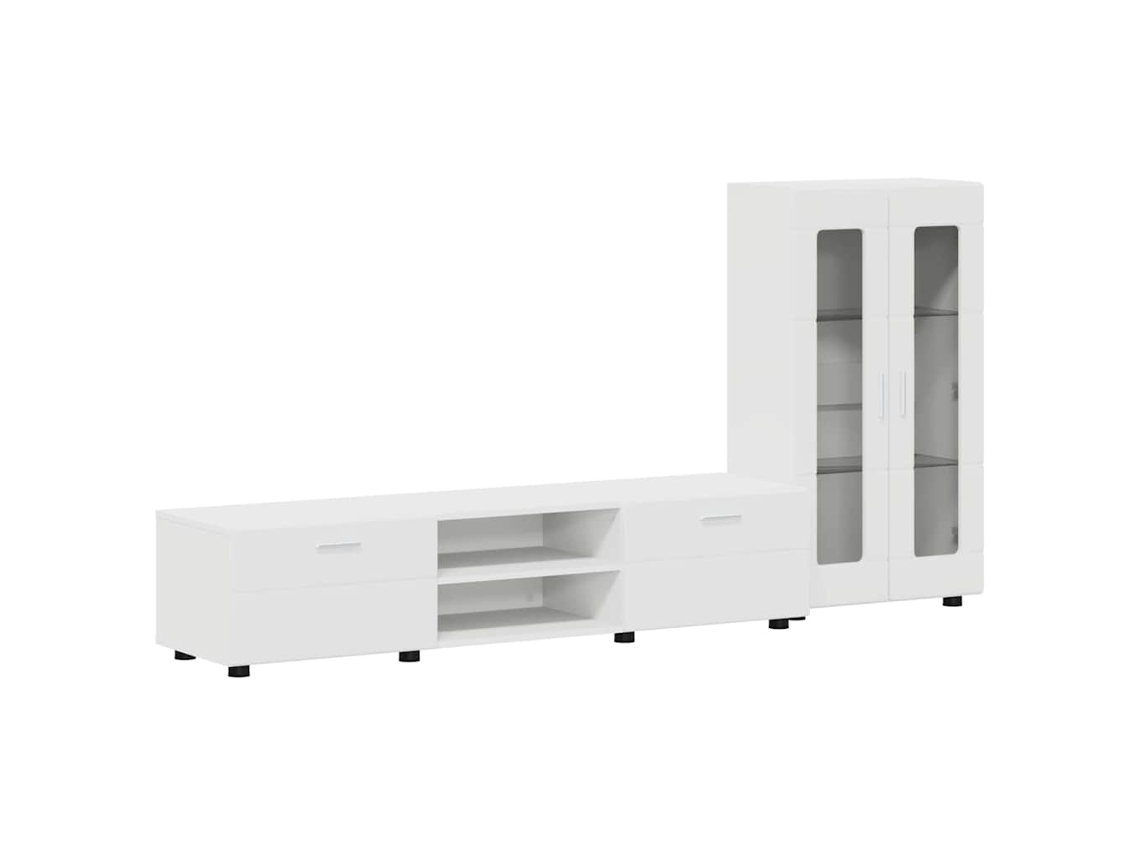 Conjunto De Mueble De Tv | Armario Para Tv Con Cajón Florin Madera De Ingeniería