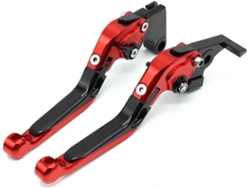 Manivela de freno y embrague plegable, extensible y ajustable para Benelli TNT125 TMT135 2017-2022 (plata)