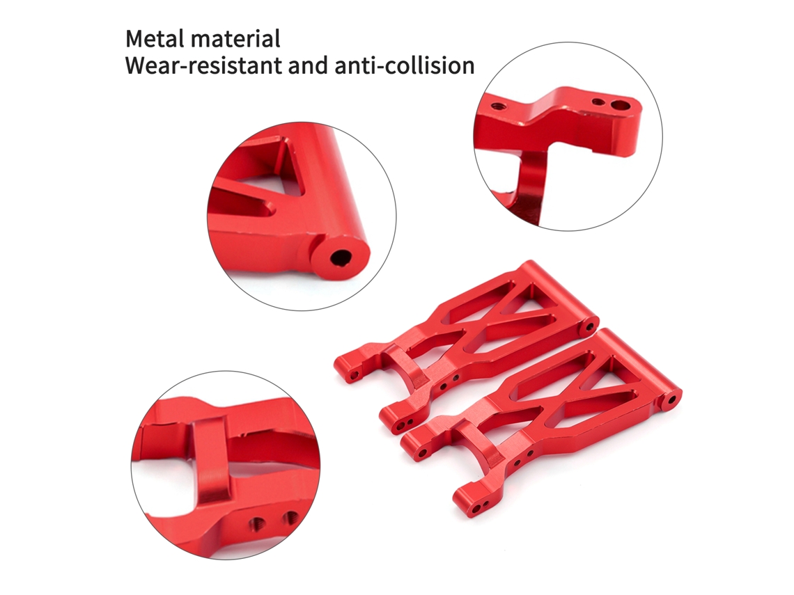 Brazo oscilante trasero de metal para Wltoys 104001 1/10 All-Terra Car, piezas de mejora para reemplazar 1858