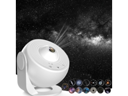 Projetor de Galáxia com 13 Discos Planetários, Rotação 180°, Luz Noturna de Estrelas para Quarto Infantil. Branco CZHHMART