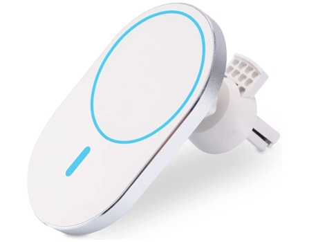 Cargador Carro Função Carregamento Magsafe Wireless Car YIZHOOD Blanco