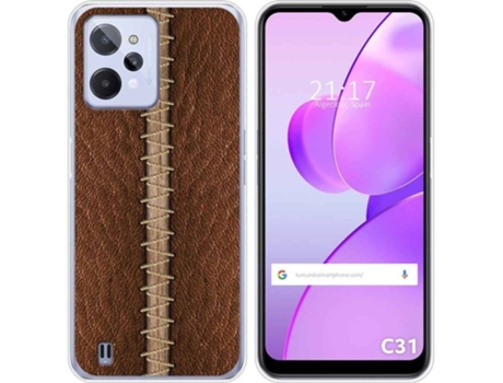 Carcasa para Realme C31 TUMUNDOSMARTPHONE Dibujos Cuero 01 Multicolor