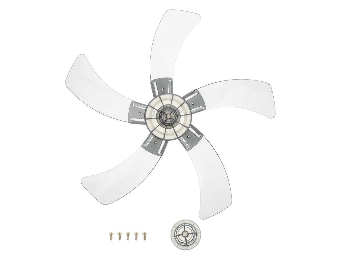 Válvula Do Ventilador De Plástico De 18 Polegadas, 5 Pás, Pás Sobressalentes Para Ventilador De Piso, Modelo Geral.