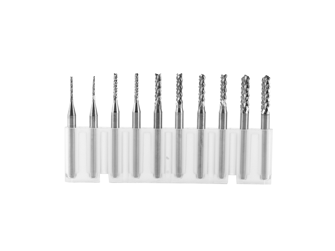 10 Brocas De Fresado De Carburo De Tungsteno Para Pcb De 1,0 A 3,0 Mm De Grosor.