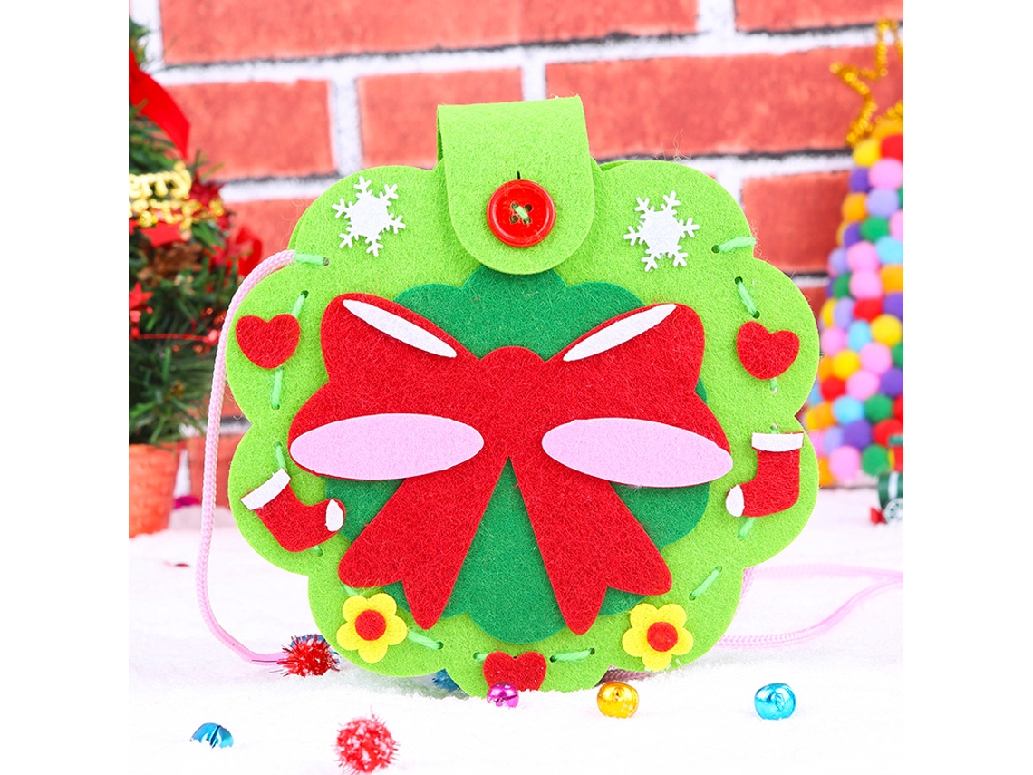Artesanato De Natal Em Feltro Diy Não Tecido Lindo Ornamental Manual Para Crianças