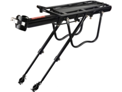 MEOIRUERY Portabicicletas trasero flexible, ajustable con marco de aleación de aluminio de liberación rápida, soporta hasta 50 kg, ajuste universal para bicicle