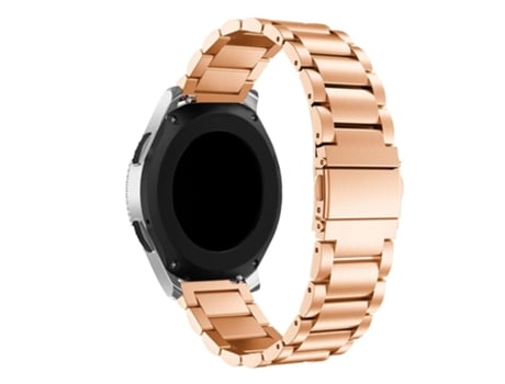 Correa de acero inoxidable tres perlas 22mm para Samsung Galaxy Watch 46mm - oro rosa