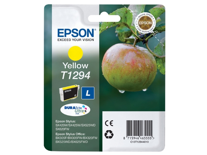 Cartucho de tinta original EPSON T1294, Manzana , C13T12944022