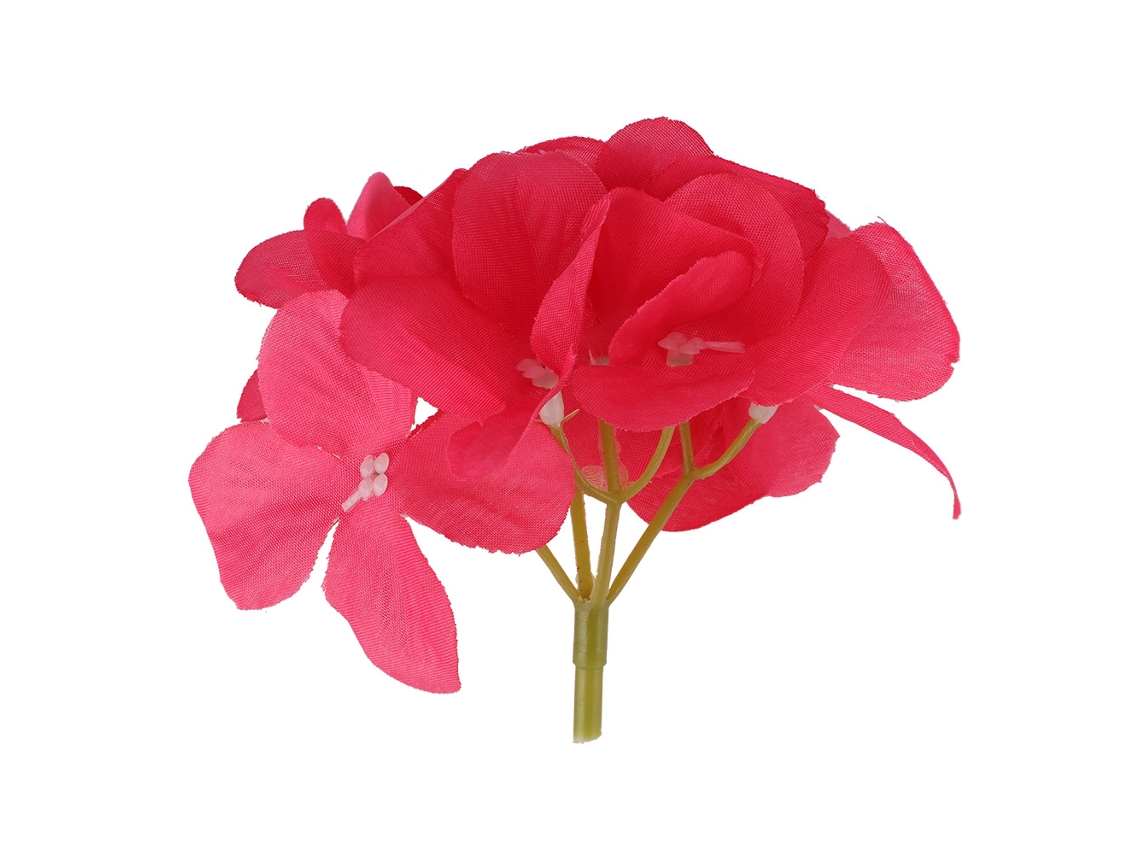 MEOIRUERY 10 Piezas Flores Artificiales para Decoración de Hogar y Boda (Rojo Rosa)