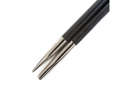 Iguilles Circulares Intercambiables Knitpro Karbonz 3,75 Mm Negro/Plata