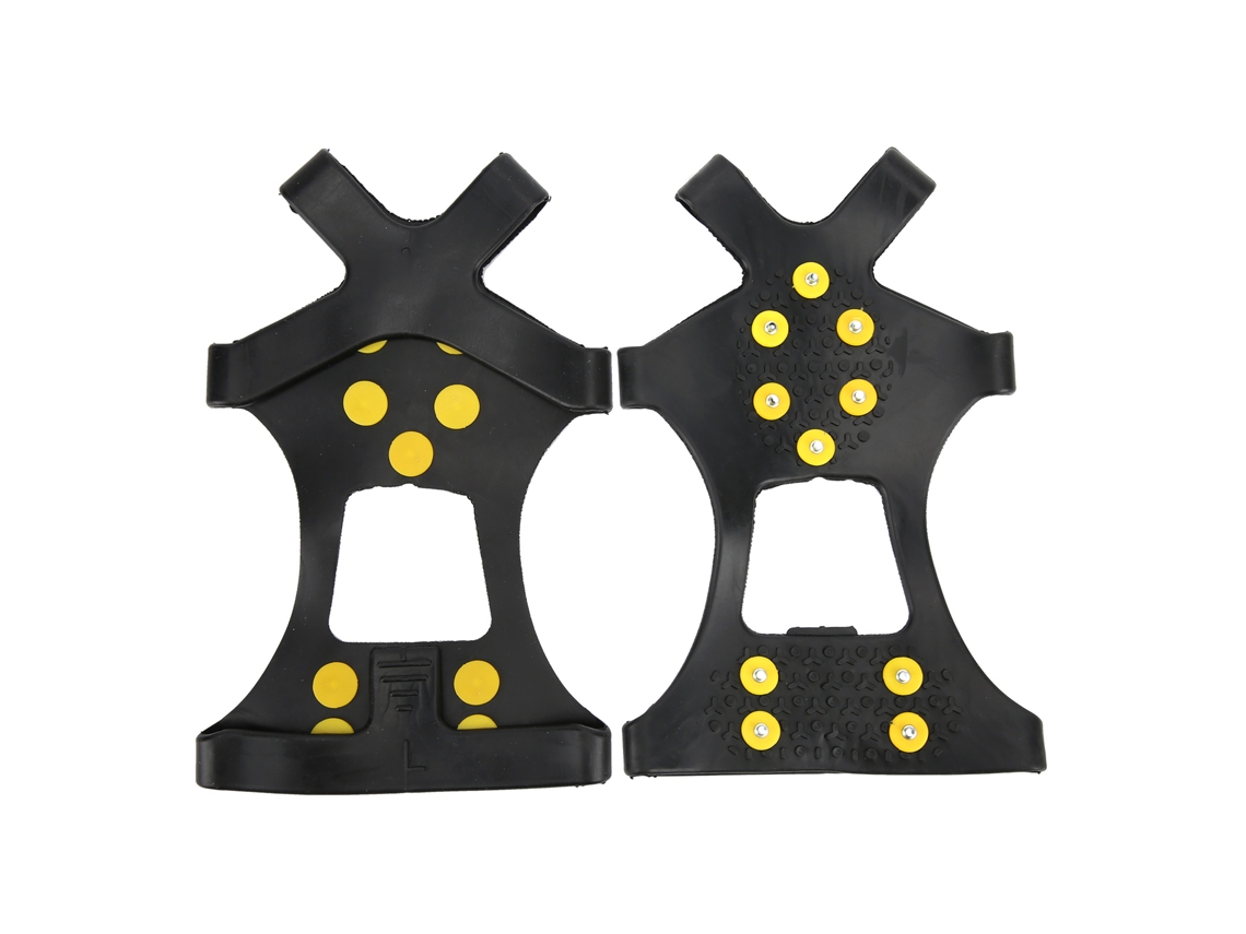 10 Crampones De Acero Con Dientes Para Escalada En Nieve, Puntas Antideslizantes Para Botas De Montaña (l)