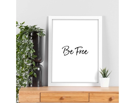 Póster NACNIC con Frase Inspiracional. de Decoración 'Se Libre' con Frases Motivadoras y Llenas de Energia.