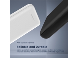 Banco de energía negro de 20000 mAh, cargador portátil, batería externa