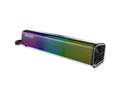 Barra De Sonido Hxsj Q9 De 10 W Con Cable De 3,5 Mm E Iluminación Rgb Para Pc, Portátiles Y Smartphones.