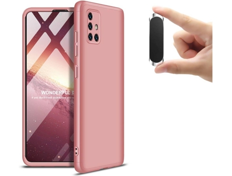Carcasa y Soporte Samsung A51 Slim armor 360º Rosa