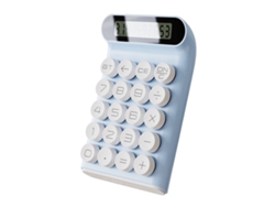 Calculadora mecánica con llave eléctrica para uso diario y básico de oficina, con pantalla LCD