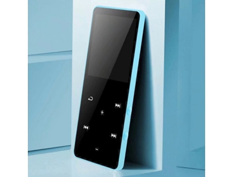 Reproductor de música bluetooth con radio fm de tecla táctil, walkman de reproducción de video[Azul / 8gb]