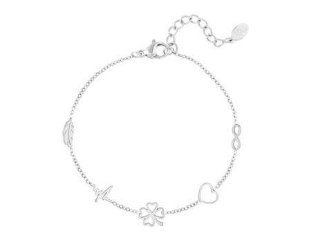 Pulsera de MONBIJOUX BY OPHÉLIA por Ophélia Símbolos de plata de la suerte