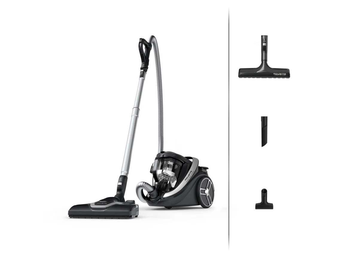 Aspiradora sin Bolsa ROWENTA Silence Force Cyclonic Effitech Parquet RO7936EA (59 dB - Depósito 2.5 L)