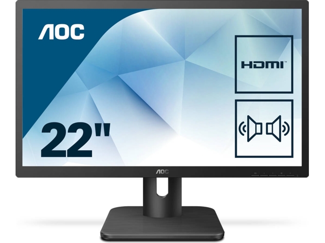 Monitor Gaming AOC Essential-line 22E1D (22'' - 2 ms - LED - 1920x1080 - FullHD)