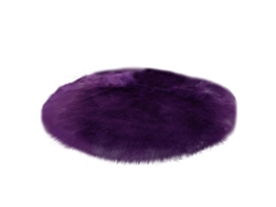 Nail Table Fuzzy Alfombra, Antideslizante Fuzzy Redonda Alfombra Peluche Alfombra
