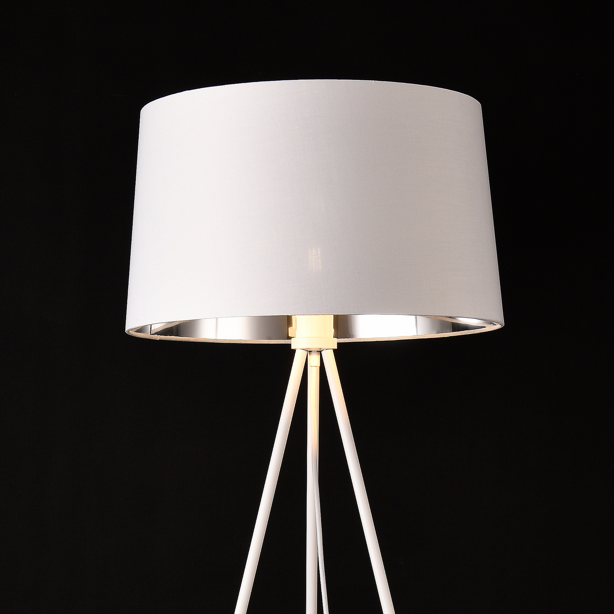 Lámpara de pie LUX.PRO Blanco/Plata (60 W - E27)
