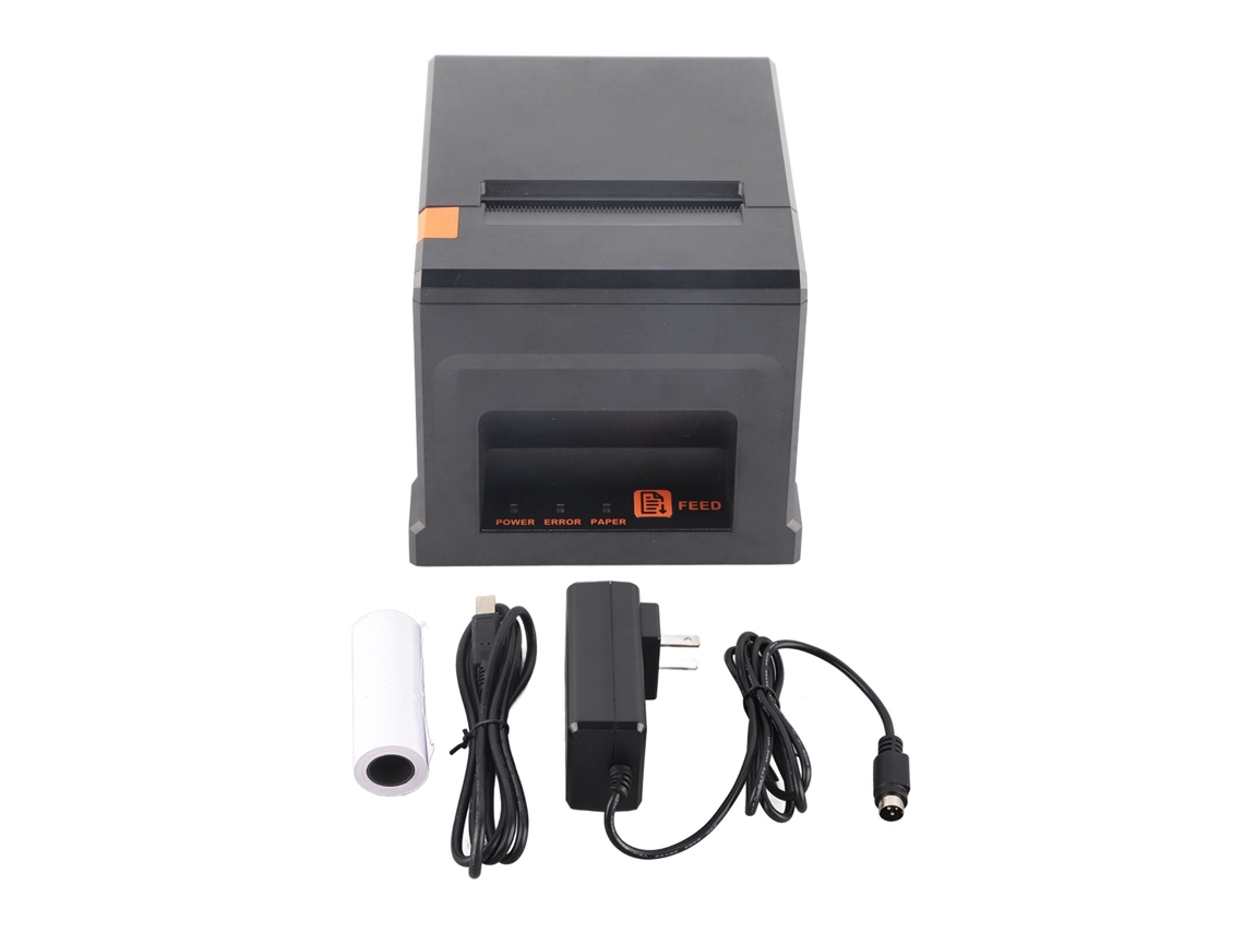 Impresora térmica portátil de 80 mm con USB y velocidad de impresión de 300 mm/s para TPV (Windows Plug & Play) (EE. UU.)