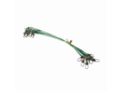 20pcs Leaders De Acero Inoxidable Para Pesca Con Swiveles Y Clips Resistente A Abrasiones Accesorios Pesca