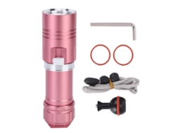 2026-linterna Led L2 Impermeable 100m Buceo Camping Regulable Sin Escalas Rosa
