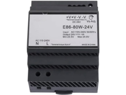 Fuente De Alimentación Para Riel Din E86 De 220 V A 48 V Ca/cc, 80 W-24 V, Entrada De 4 A, Salida