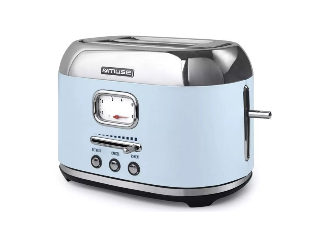 Tostadora de 2 compartimentos 1000W Azul MS 120vb Muse