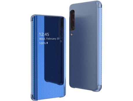 Carcasa Samsung Galaxy A70 LMOBILE Libro Horizontal Flip Azul