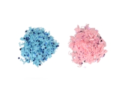 Confete reutilizável para revelação de gênero, 160g, rosa e azul, para chá de bebê.